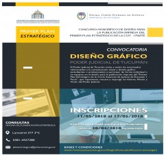 Convocatoria - Concurso Honorífico de Diseño para la publicación impresa del "Primer Plan Estratégico de la CSJT - I° Parte"