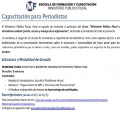 Capacitación para Periodistas