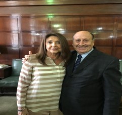 El MInistro Washington Navarro con la Defensora Pública de la Nación, doctora Stella Maris Martínez.
