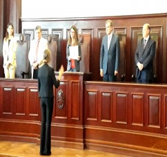 EL MINISTRO PUPILAR Y DE LA DEFENSA ASISTIÓ A LA JURA DE NUEVOS JUECES