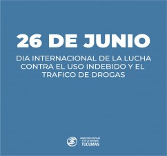 EL MINISTERIO PUPILAR Y DE LA DEFENSA EXHORTÓ A LUCHAR CONTRA EL USO INDEBIDO Y EL TRAFICO ILICITO DE DROGA