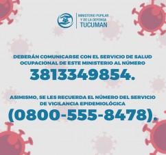 EL MINISTERIO PUPILAR Y DE LA DEFENSA RECUERDA LAS PREVENCIONES ANTE LA CIRCULACION COMUNITARIA DEL CORONAVIRUS