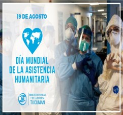 EL MINISTERIO PUPILAR Y DE LA DEFENSA EXPRESA SU RECONOCIMIENTO EN EL DIA DE LA ASISTENCIA HUMANITARIA