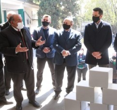 EL GOBERNADOR Y EL MINISTRO NAVARRO SUPERVISARON LOS EQUIPOS DE SALUD ADQUIRIDOS CON FONDOS QUE APORTO EL MINISTERIO PUPILAR Y DE LA DEFENSA
