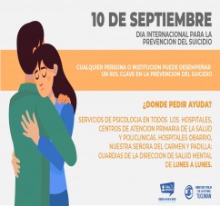 DÍA INTERNACIONAL PARA LA PREVENCION DEL SUICIDIO