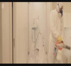 EL MINISTERIO PUPILAR Y DE LA DEFENSA REALIZA UNA DESINFECCION PROFUNDA CONTRA EL CORONAVIRUS