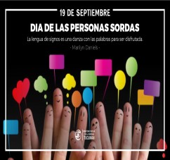 EL MINISTERIO PUPILAR Y DE LA DEFENSA SALUDA EN SU DIA A LAS PERSONAS SORDAS