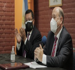 EL MINISTERIO PUPILAR Y DE LA DEFENSA FIRMO UN CONVENIO DE COOPERACION CON EL MUNICIPIO DE LA BANDA DEL RIO SALI