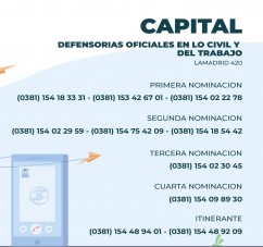 EL MINISTERIO PUPILAR Y DE LA DEFENSA PONE A DISPOSICION LOS NUEVOS TELEFONOS PARA COMUNICARSE