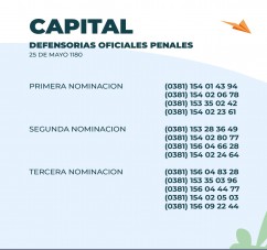 EL MINISTERIO PUPILAR Y DE LA DEFENSA PONE A DISPOSICION LOS NUEVOS TELEFONOS PARA COMUNICARSE